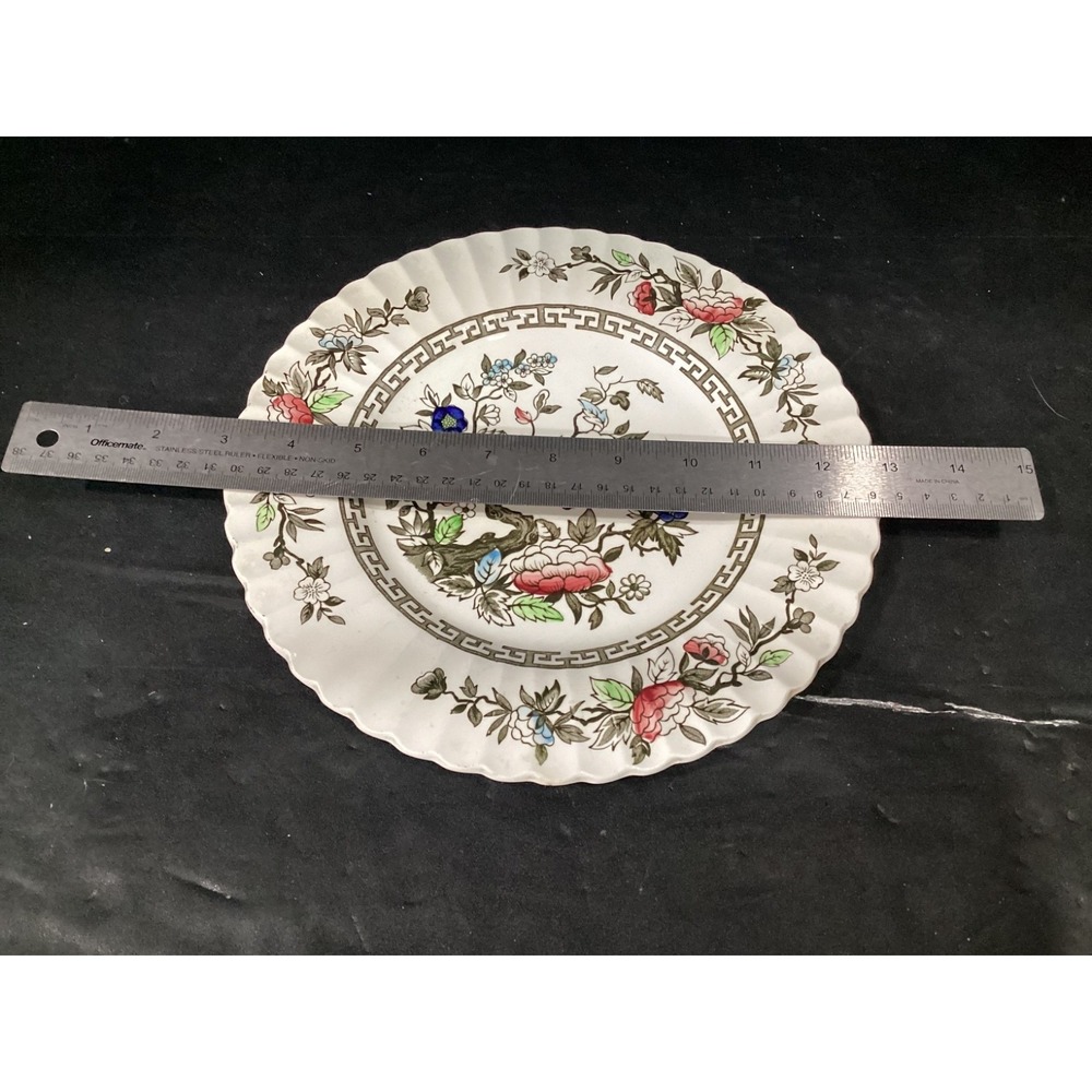 J & G Meakin Kashmir Classic White English Staffordshire 10" Dinner Plate
